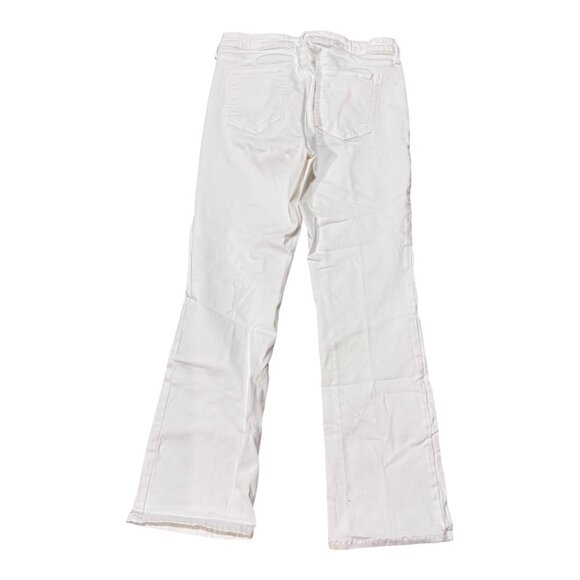 Nydj Barbara Bootcut White Denim Jeans Lift Tuck Technology Womens 6 Porkchop - Picture 2 of 6